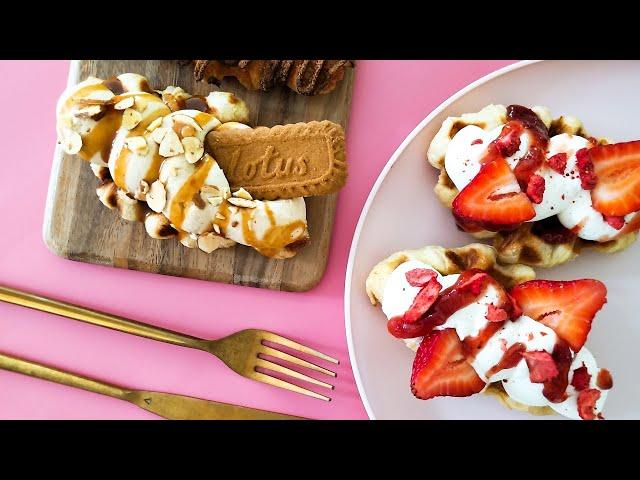 Croffles, Croissant Waffles, Trendy & Modern Dessert, Cooking Vlog 캘리포니아 크로플 만들기!