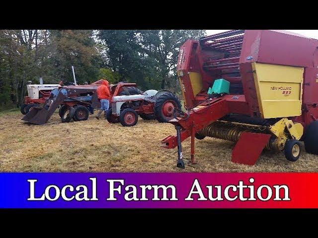 Looking for used farm equipment at a local farm auction