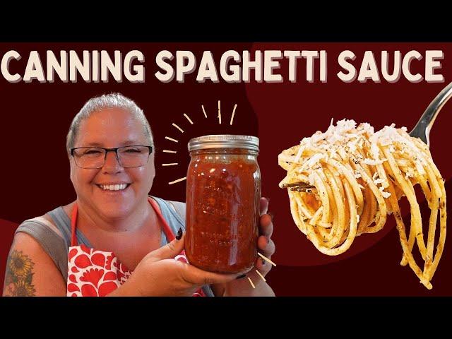 Canning the BEST Spaghetti Sauce from Fresh Tomatoes