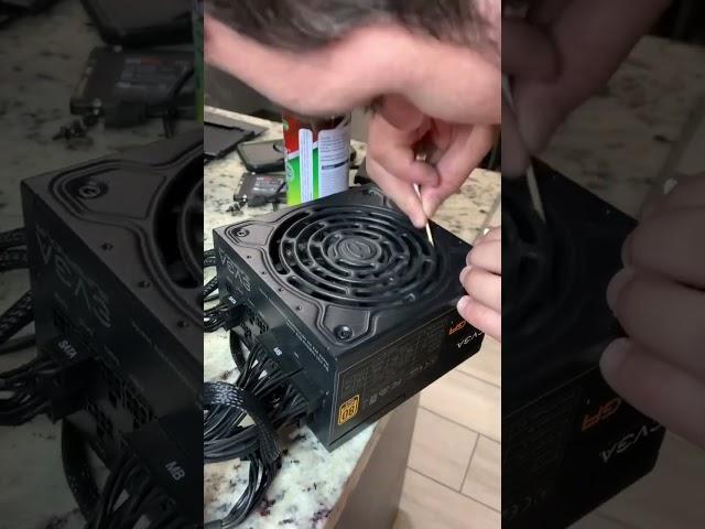 How I clean my Dusty PC PSU #pc #shorts #cleaning #gamer #fyp