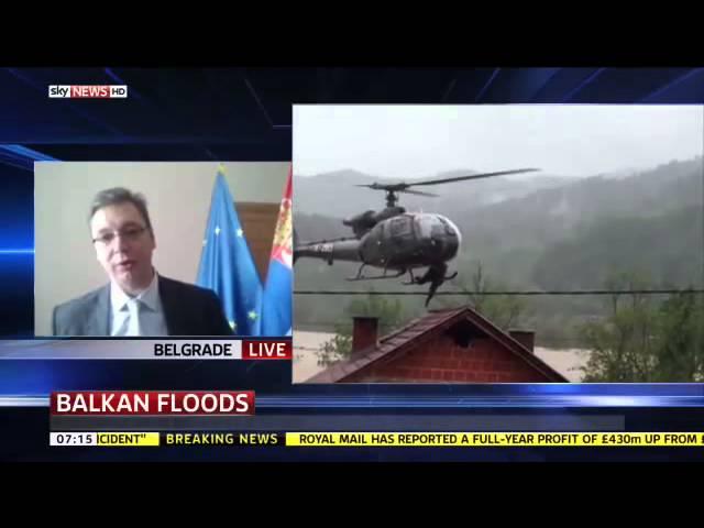 Александар Вучић - Sky News 22.05.2014.