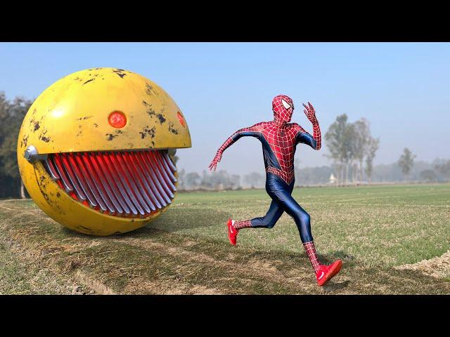 PACMAN vs SPIDERMAN vs SIREN HEAD vs HULK vs CAPTAIN AMERICA Compilation Video 2024 !