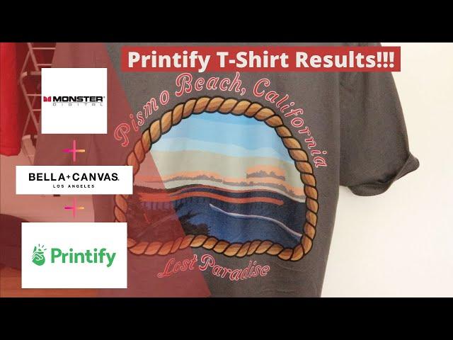 Print on Demand T-Shirt Results!!! (Printify - Bella Canvas - Monster Digital)