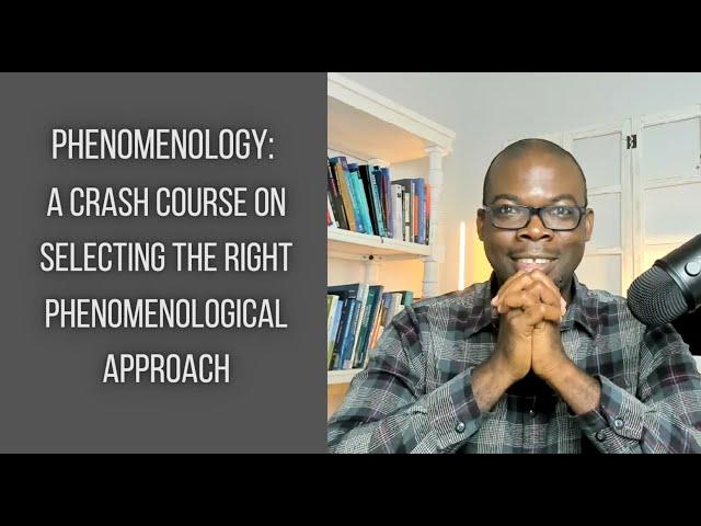 Phenomenology: A Crash Course on Selecting the Right Phenomenological Approach