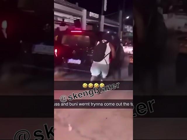 Russ Millions x Buni caught lackin in taxi