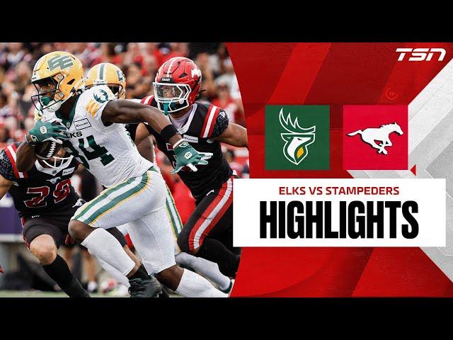 Edmonton Elks vs. Calgary Stampeders | CFL HIGHLIGHTS