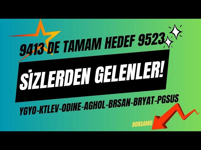 DİRENÇLERİ KIRIYORUZ!! HİSSELER HAREKET ETMİYOR!! SORDUĞUNUZ HİSSELER!! #odine #ygyo #ktlev #aghol