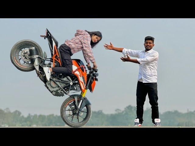 Never Mess With Female Biker  || Suvo Stunts