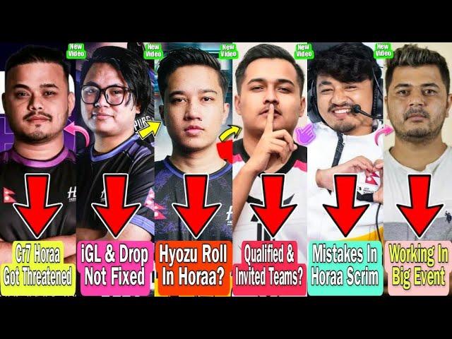 Cr7 Horaa Got Threatened| Horaa iGL & Drop Not Fix | Hyozu Roll In Horaa |T2k Event |Haina Vs Horaa