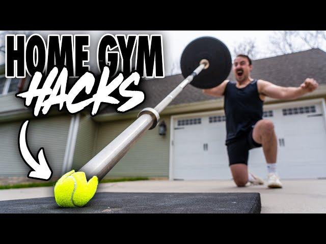 10 Ridiculously Simple Home Gym Hacks!