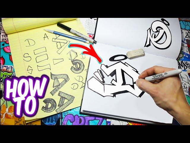 How To Draw Graffiti Letter D Tutorial