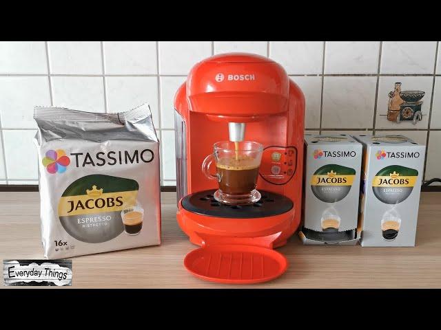 Bosch Tassimo Coffee Machine - Making a Jacobs Espresso Ristretto