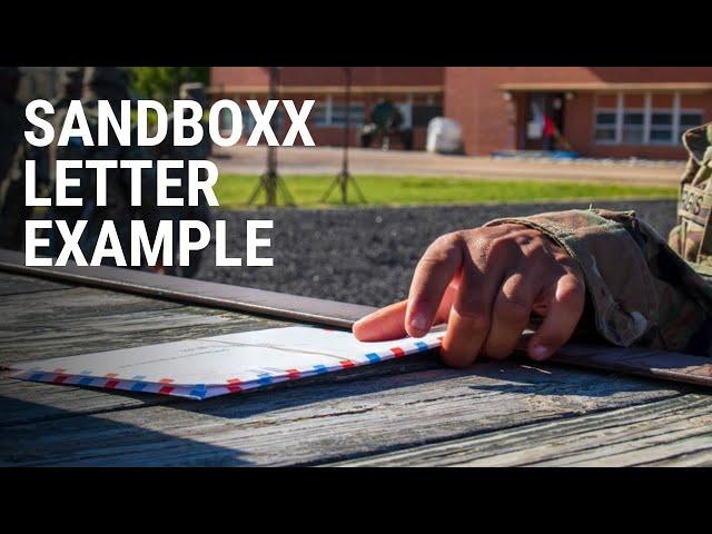 Sandboxx Letter Example