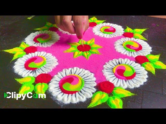 Beautiful Rangoli Design // Small Rangoli//Alpana Ritu ️