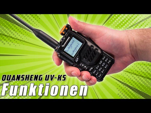 Quansheng UV-K5  Bedienung und Funktionen