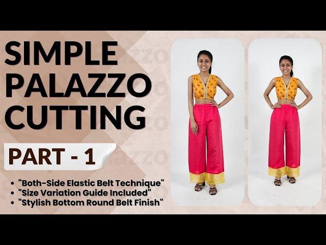 Simple Palazzo Cutting Guide | Rajarani Coaching's Sewing Tutorial