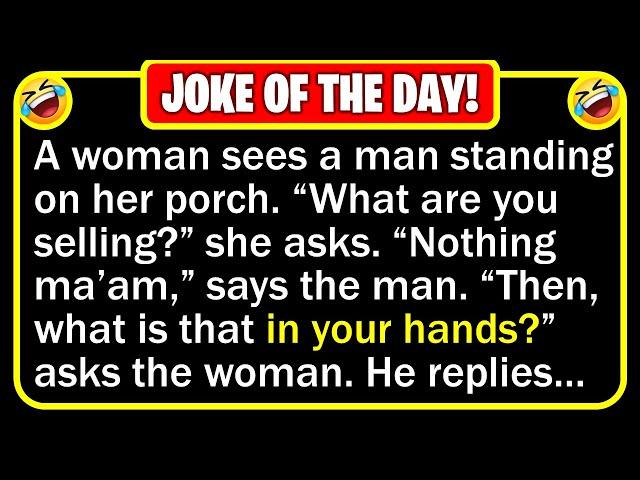  BEST JOKE OF THE DAY! - A woman notices a man on her front porch... | Funny Jokes