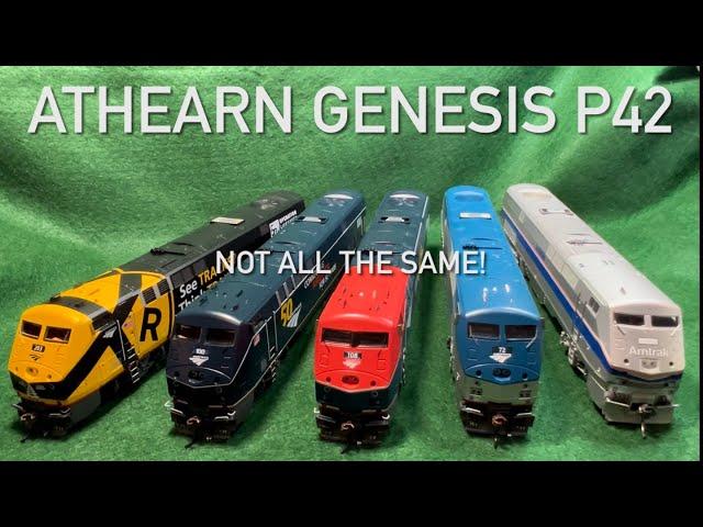 Athearn Genesis P42DC HO scale - Not all the same!