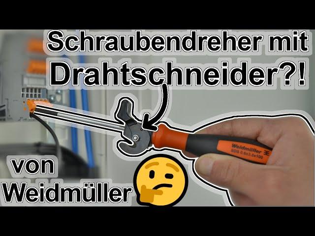 DAS Elektriker-WERKZEUG KENNST du NICHT!  Schraubendreher mit Seitenschneider - Weidmüller swifty