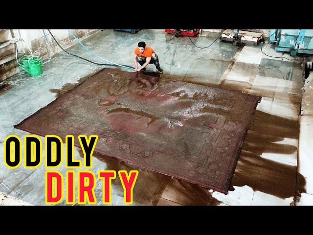 Sewer overflow - lncredible dirty carpet cleaning satisfying ASMR