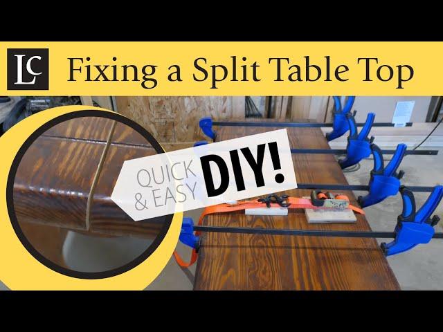 Fixing a Cracked or Split Table Top (Easy DIY)