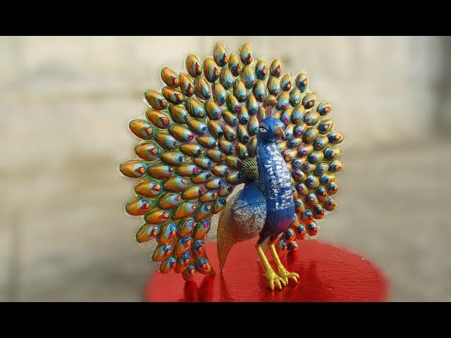 DIY Dancing Peacock Craft | Pistachio Shell Crafts | Easy DIY Crafts