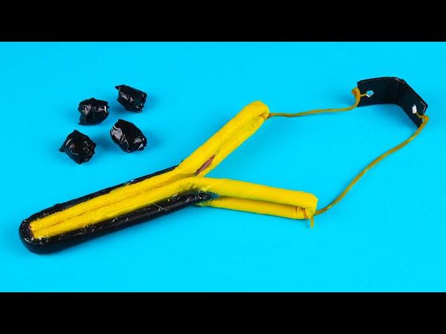 How To Make a Simple Paper Slingshot - Paper Toys Weapon