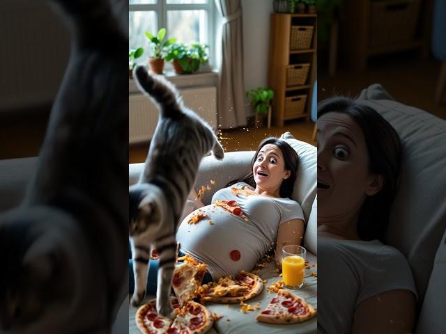 Funny kitten moment  #meow #cat #funny #video #viral