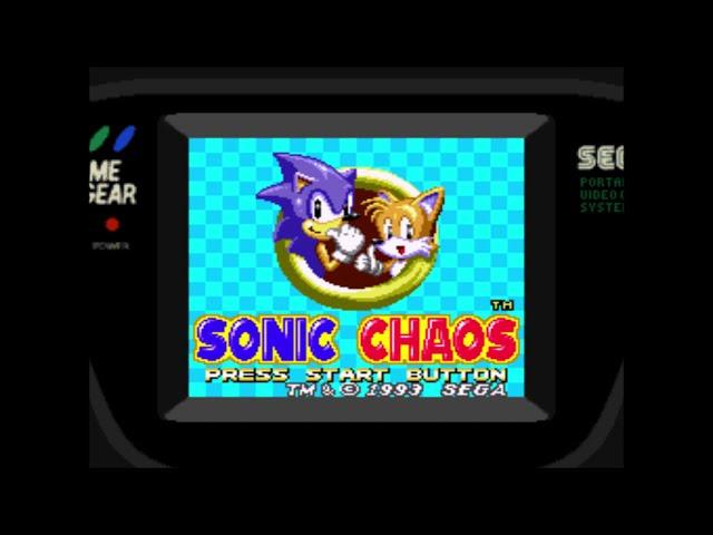 SONIC CHAOS SEGA - 1993 game gear retrogame longplay , complete game