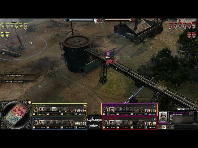 COH2 2v2 ps3YES (UK) & HSRometh (SU) vs DIRTY_FINISHER (OK) & tushkan (OK)