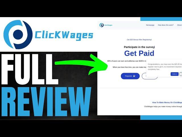 Clickwages.com Review: It Is Legit Or Scam? (FULL REVIEW 2025)