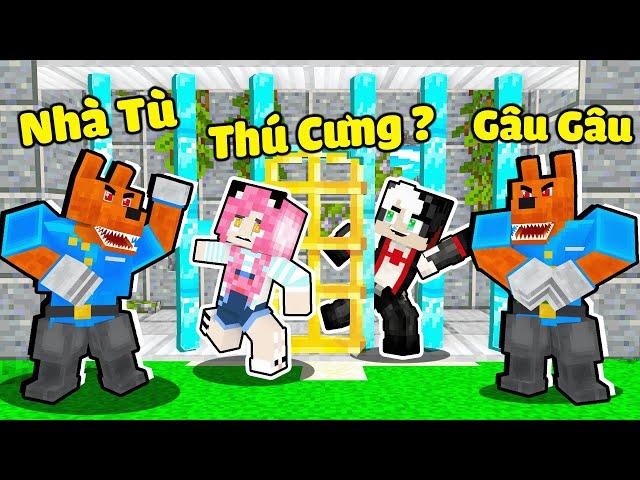 MỀU THỬ THÁCH VƯỢT NGỤC NHÀ TÙ THÚ CƯNG TRONG MINECRAFT*REDHOOD TRỐN KHỎI CĂN CỨ BÍ MẬT CỦA THÚ NUÔI