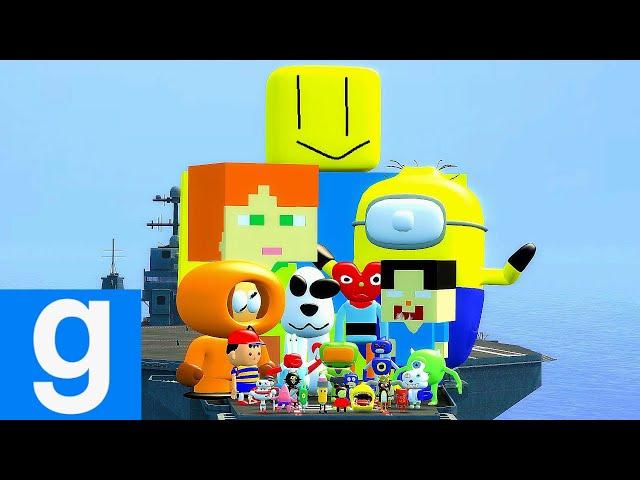 DANGER SHIP ALL SANIC 3D MEME V11 CLONES MEMES ULTIMATE CHARATERS FAMILY SPARTAN KICKING in GMOD !