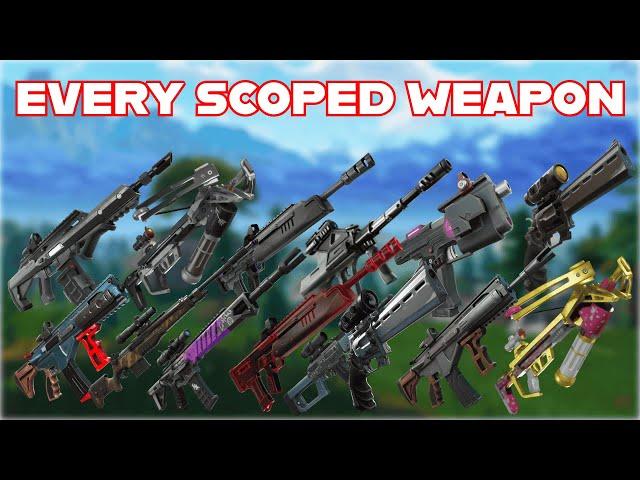 Ranking EVERY *non-sniper* SCOPED WEAPON In FORTNITE HISTORY From WORST To BEST