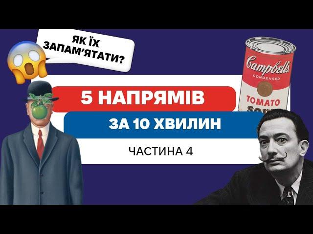 ПОЧНИ РОЗБИРАТИСЯ У МИСТЕЦТВІ: поп-арт, сюрреалізм, концептуалізм, мінімалізм, перформанс