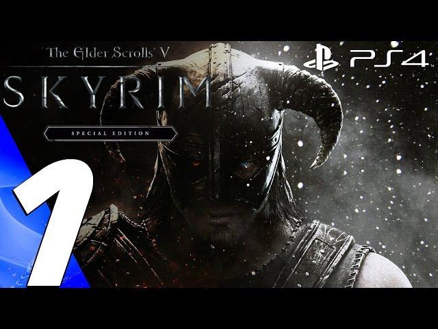 Skyrim Special Edition (PS4) - Gameplay Walkthrough Part 1 - Prologue (Full Game)