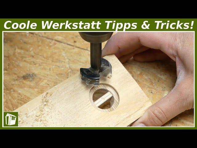 5 Holzwerken Tipps für Anfänger UND Fortgeschrittene! Werkstatt Ideen & Tricks