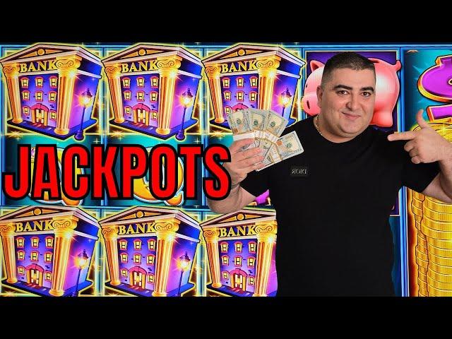 Winning BIG JACKPOTS On High Limit Piggy Bankin- Casino Huge Wins