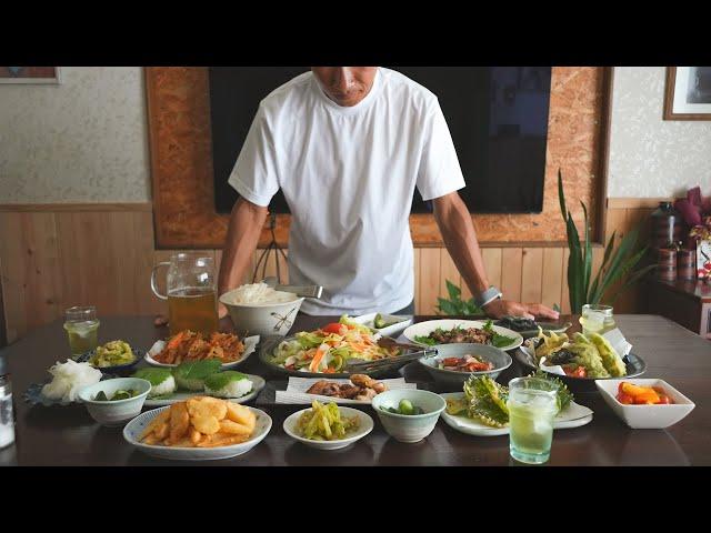 An endless array of dishes...When I returned home, my enthusiastic mother was waiting for me.