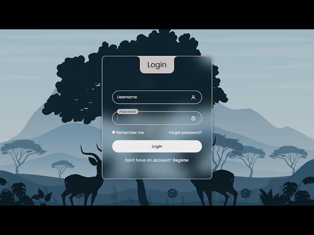 Modern Login Form Using HTML & CSS - Step by Step Tutorial