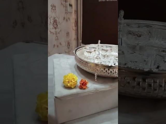 Latest Plain Silver Pooja Articles Collections 2022 / Krishna House Of Silver