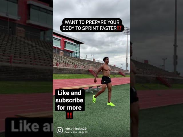 Prepare your body to sprint fast ‼️ #sprint #sprinter #sprinttraining #speedtraining