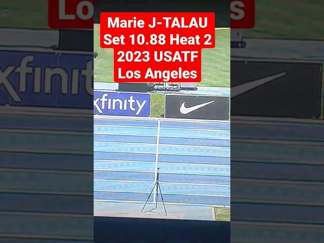 Marie Josee TALAU sets10.88s Women's 100 m Heat 2 USATF Los Angeles Grand Prix Gold 2023