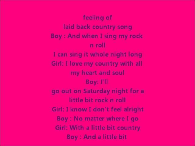 little bit country lyrics.wmv