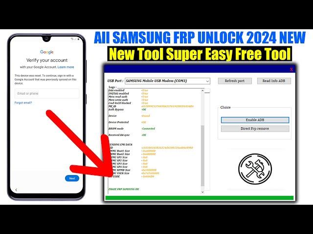 All Samsung FRP Bypass New Tool 2024 - Samsung FRP Remove ADB Fail