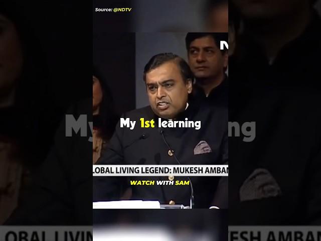 3 Lessons For New Generation - Mukesh Ambani 