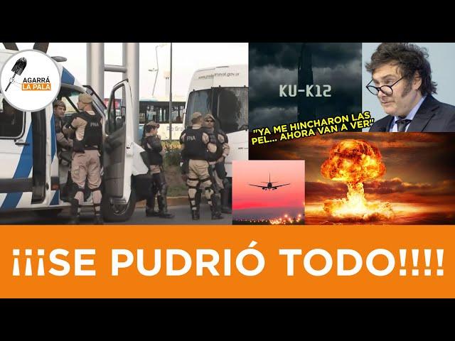 ¡¡¡LLEGÓ LA POLICÍA!!! A MILEI NO LE TIEMBLA EL PULSO Y METE UN BOMBAZO TERMONUCLEAR EN AEROPARQUE