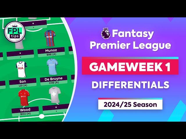 FPL GW1 DRAFT: Best Differentials | Under the Radar Picks | Fantasy Premier League 2024/25 Tips