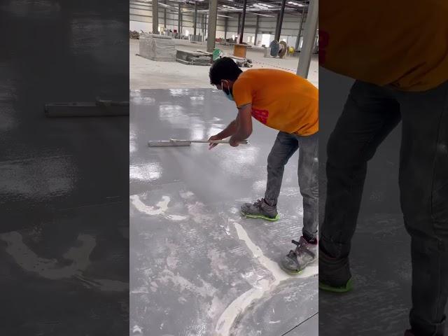 How to apply epoxy coating #construction #qualityflooring #epoxycoating #epoxypaint