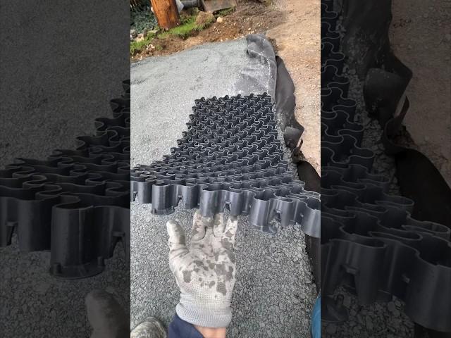 Strongest Gravel Driveway EVER?! #construction #shorts #diy
